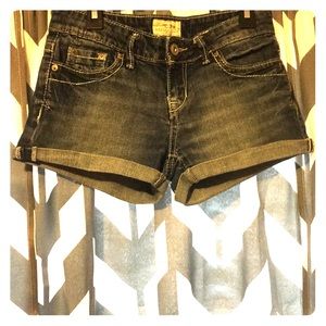 Blue jean shorts
